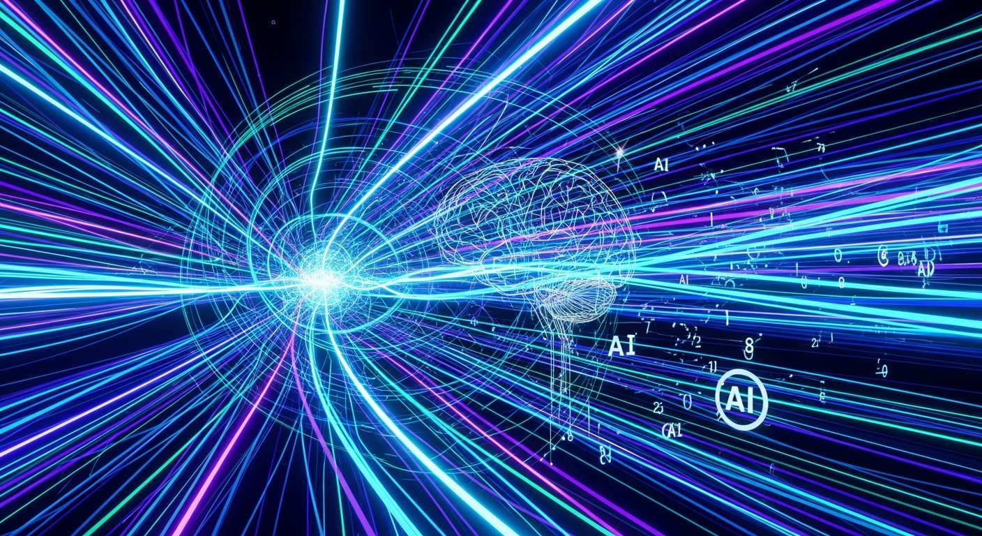 Imagem destacada para o artigo: Aceleração da IA: Um Ritmo Sem Precedentes que Redefine o Futuro