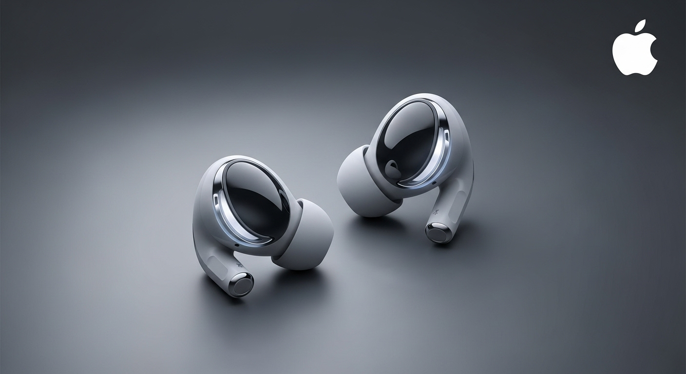 Imagem conceitual dos AirPods Pro 3