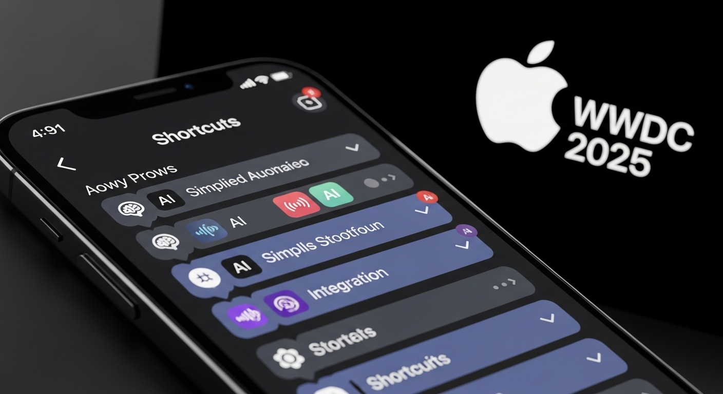 Apple WWDC 2025 App Atalhos com IA