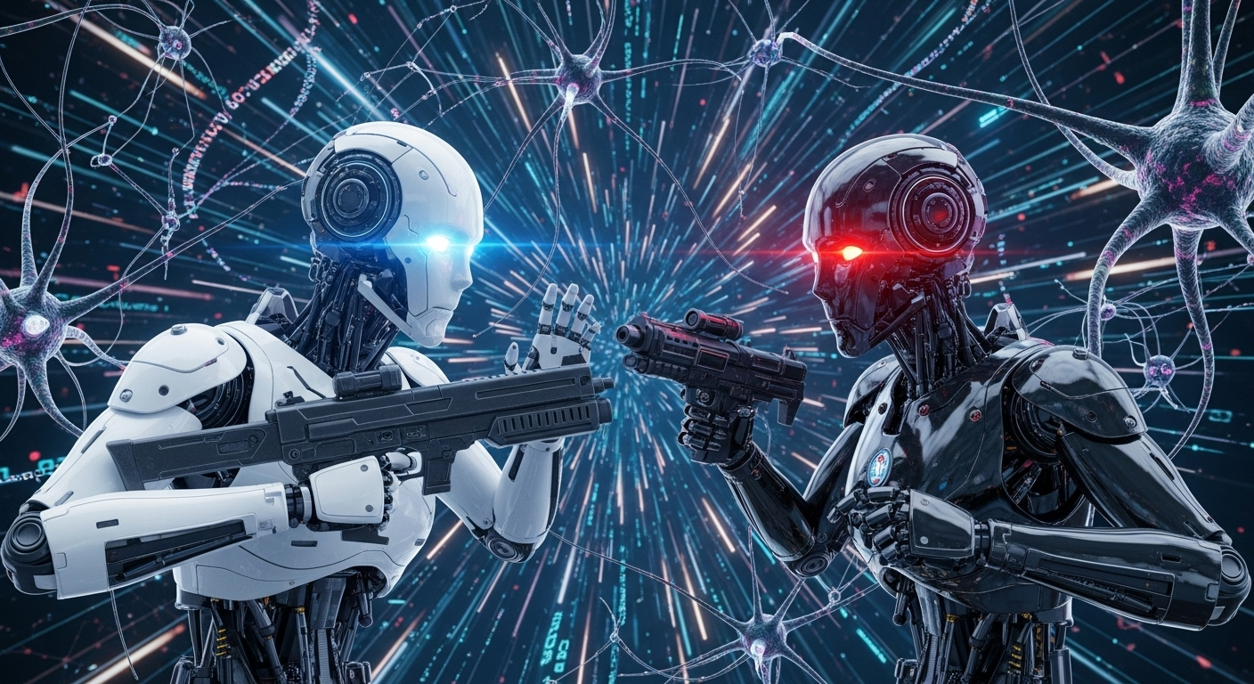 Imagem do Artigo: Guerra Fria da IA: Anthropic Bloqueia Concorrente e Semana Tech Ferve com Disputas e Inovações