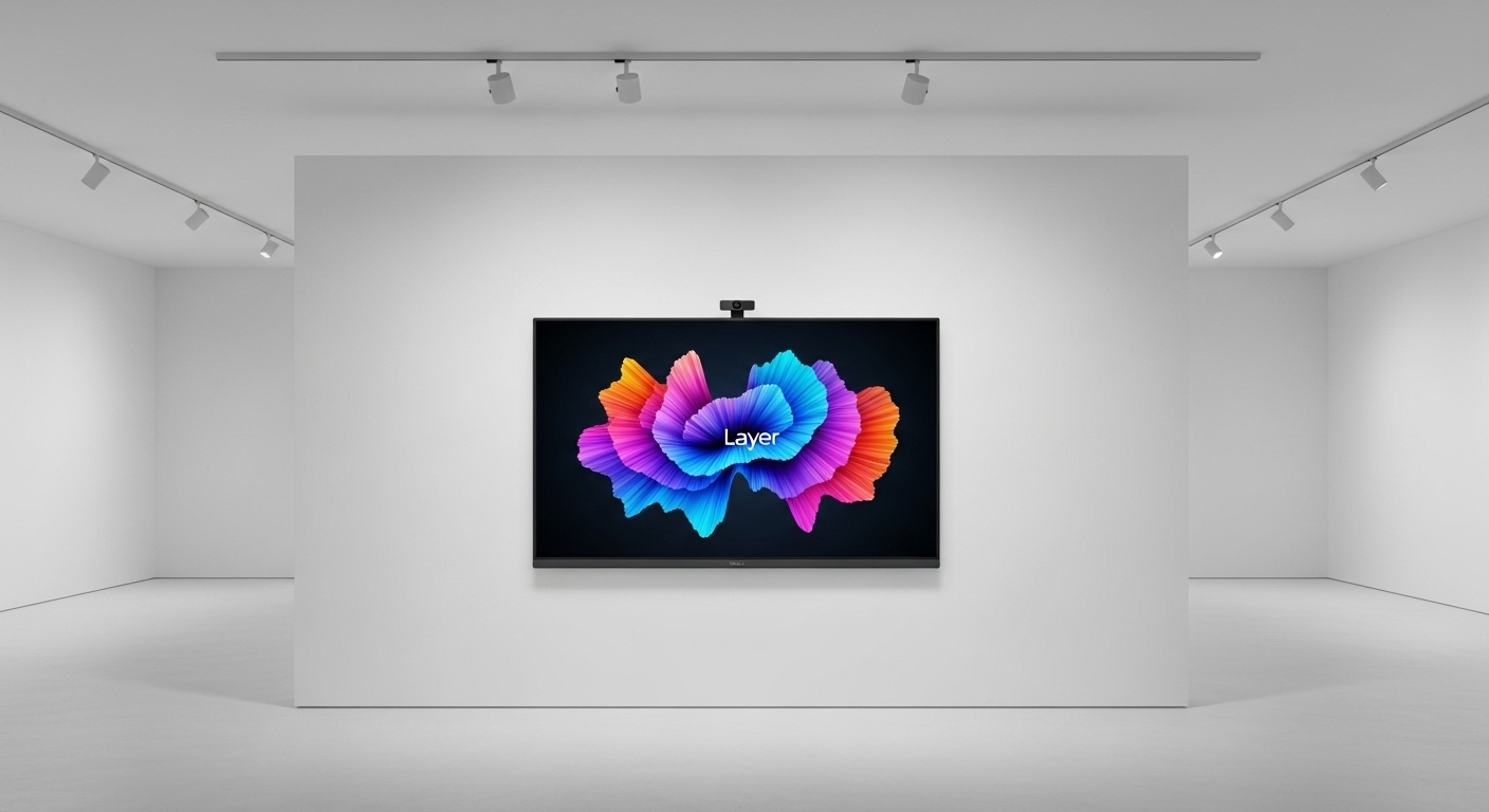 Display Layer exibindo arte digital