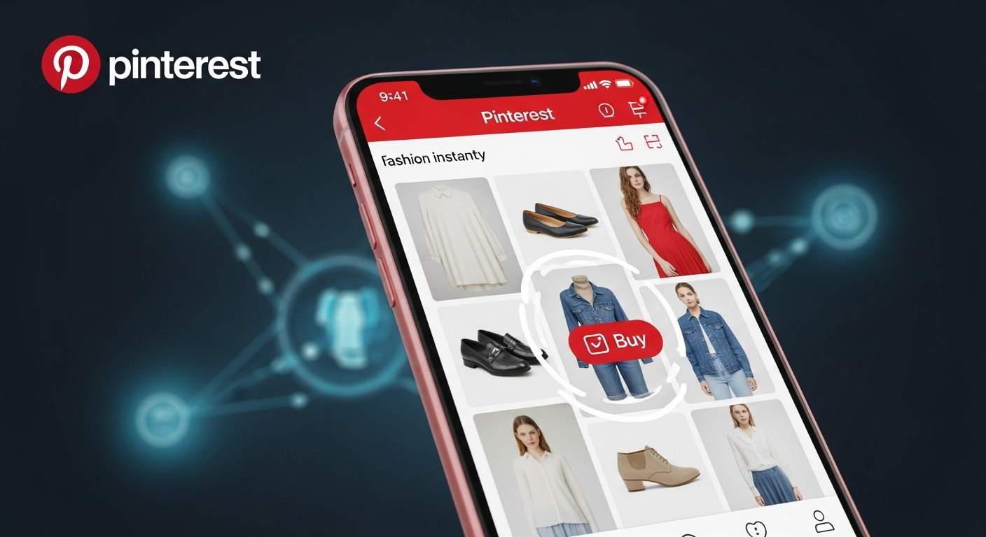Interface do Pinterest com auto-collage de IA para Gen Z