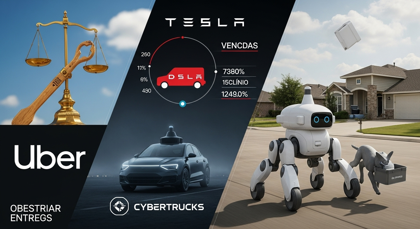 Revolução na Mobilidade: Uber, Tesla e Robôs Entregadores
