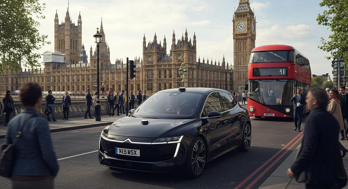 Robotáxis Wayve-Uber em Londres