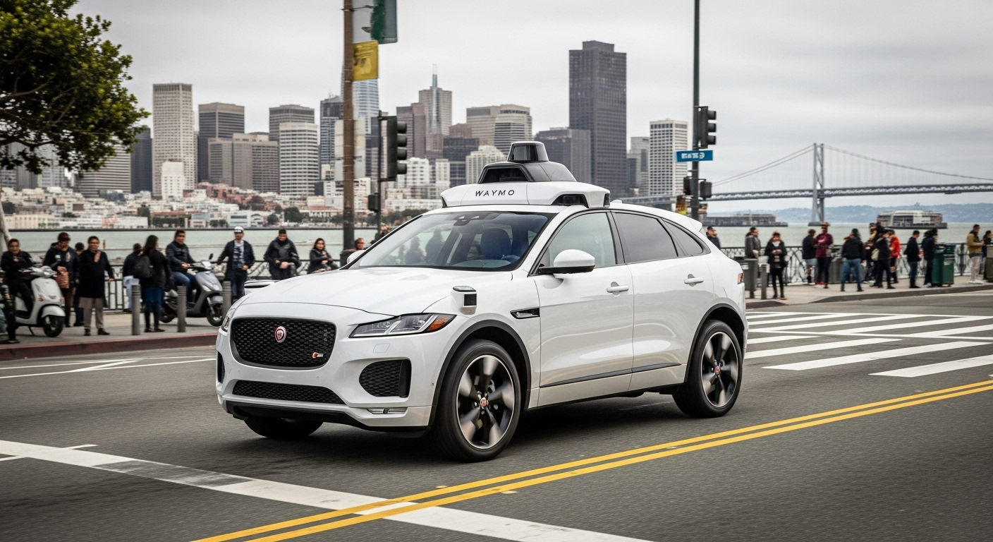 Carro autônomo Waymo em São Francisco