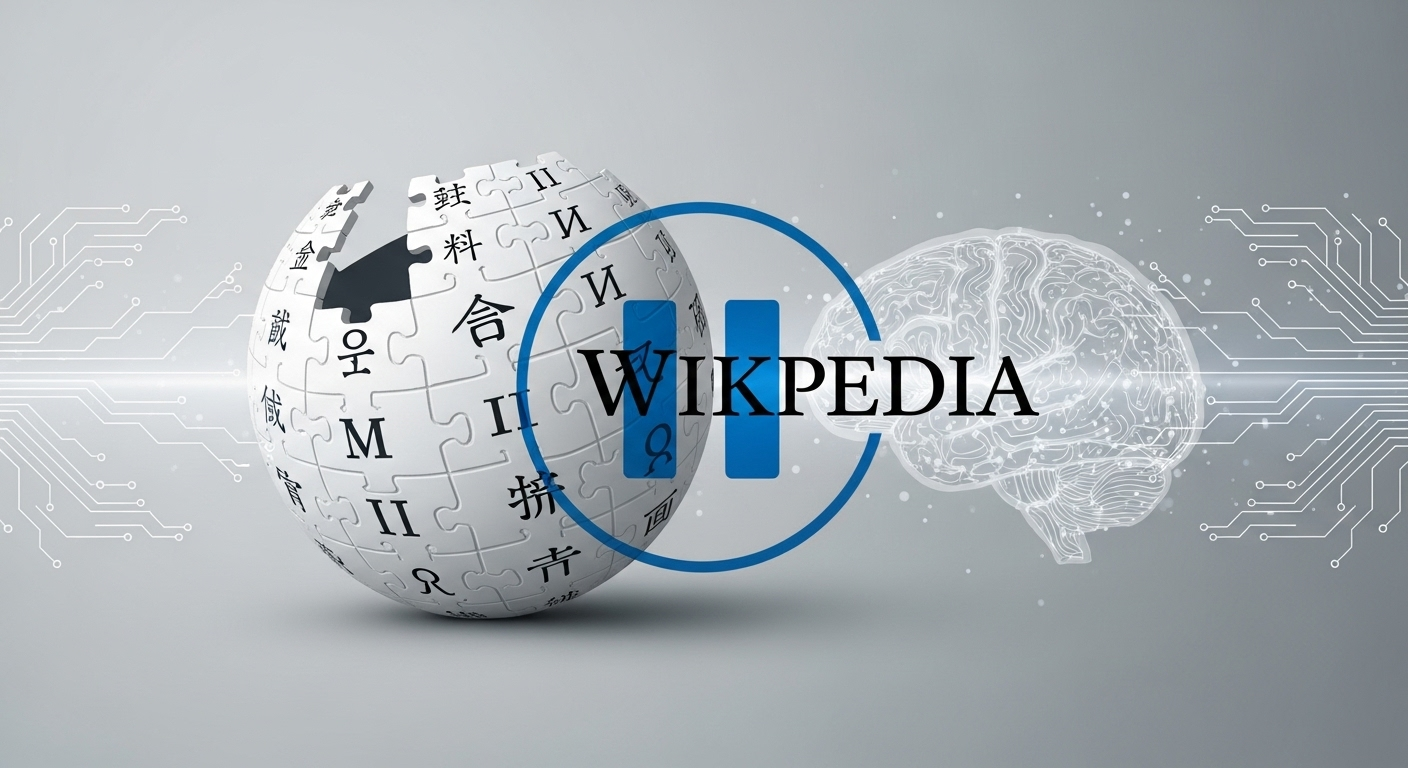 Imagem destacada do artigo: Wikipedia Pausa Testes com Resumos de IA Após Alerta de Editores sobre Credibilidade