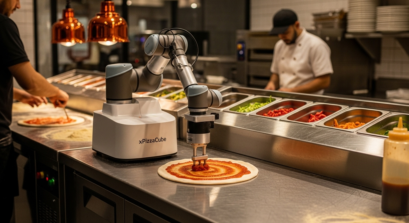 XRobotics: Robôs de Bancada Otimizam Pizzarias com o xPizzaCube