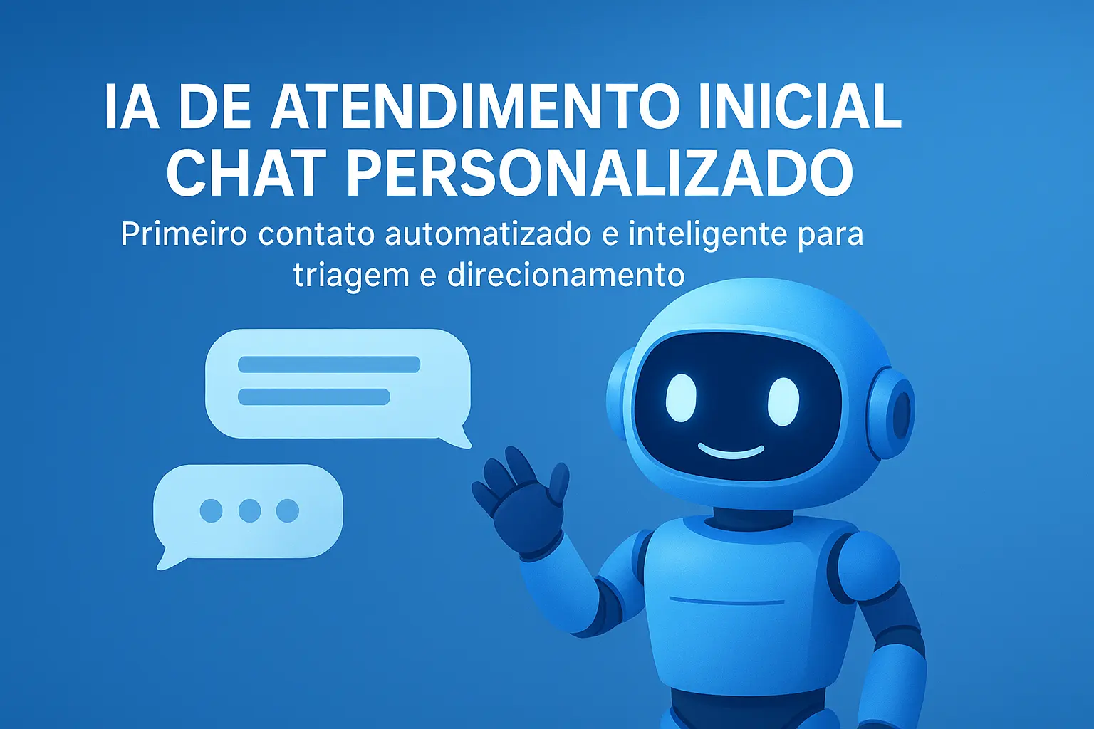 Demonstração de Atendimento com IA em um website